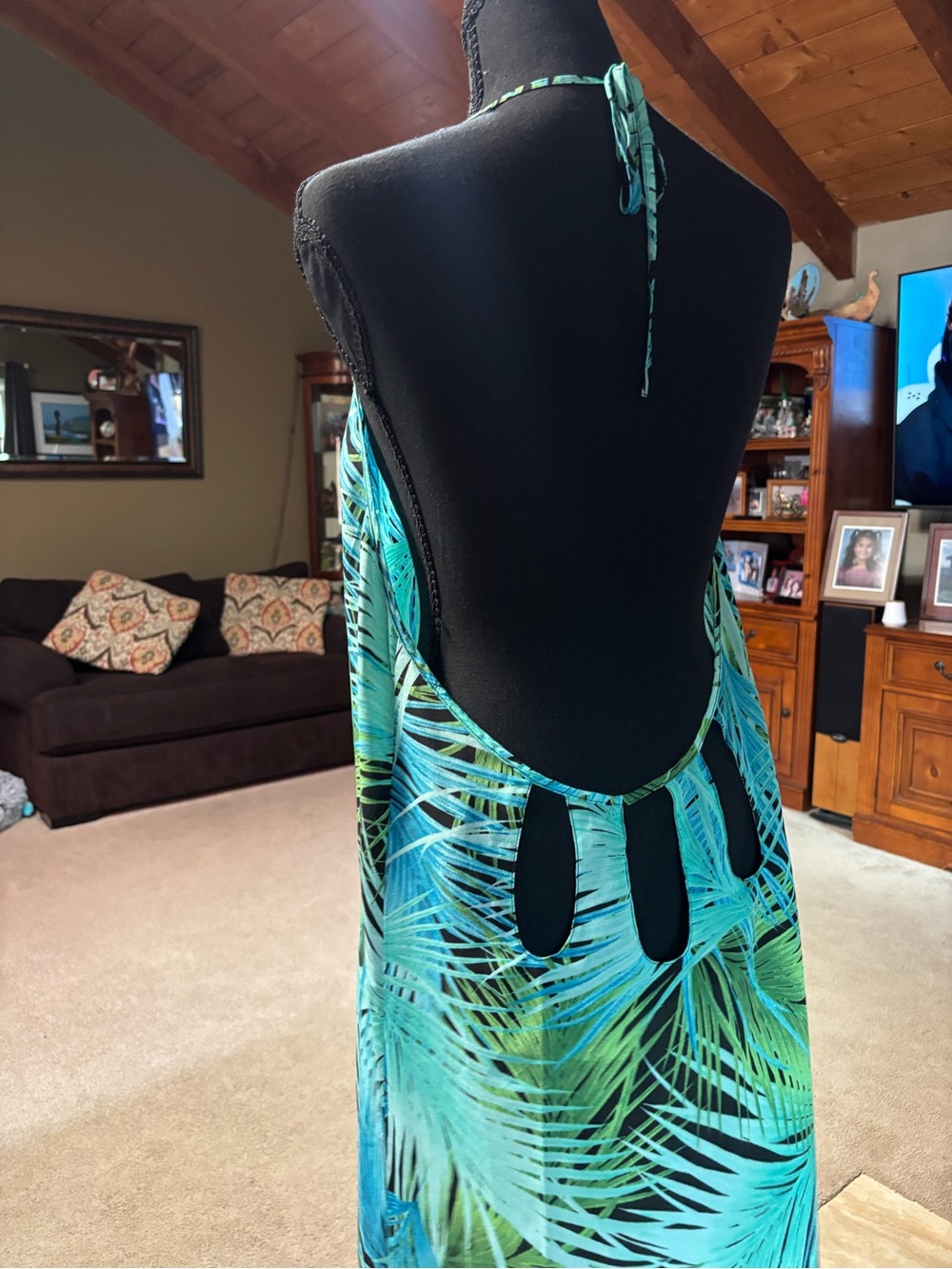 Victoria’s Secret Tropical Palm Swim Cover up Dress - Picture 2 of 6